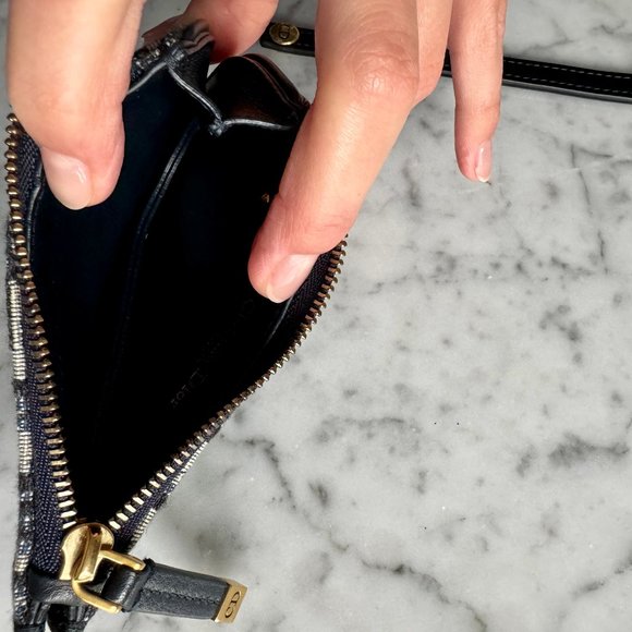 Dior Blue Dior Oblique Saddle Coin Purse - Picture 7 of 11